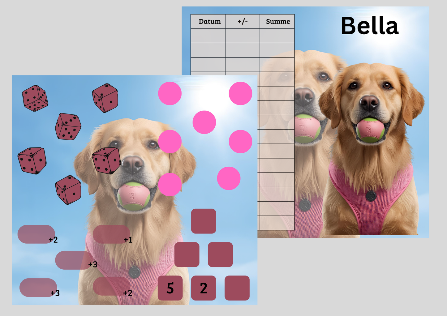 2er Klappkarte ,,Bella,,