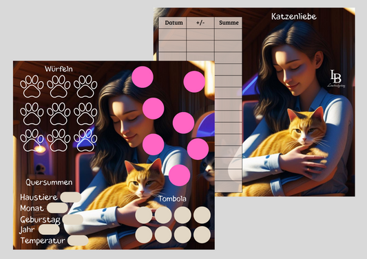 B-Ware 2er Klappkarte ,,Katzenliebe,,