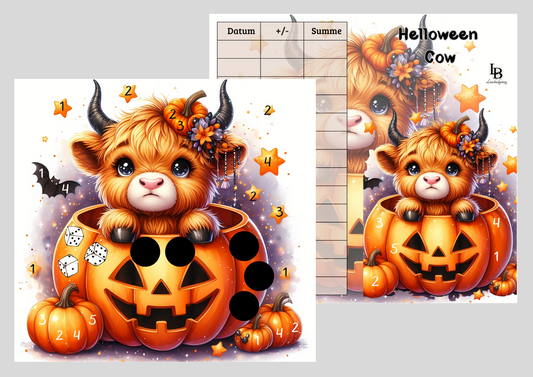 B-Ware 2er Klappkarte ,,Helloween Cow,,
