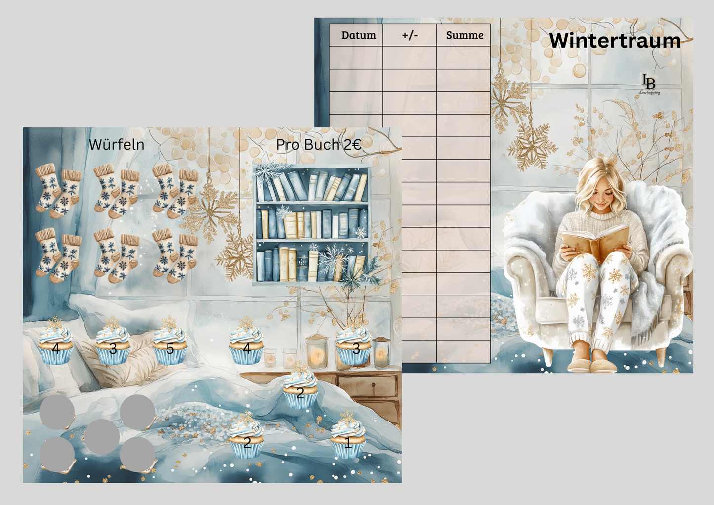 2er Klappkarte ,,Wintertraum,,