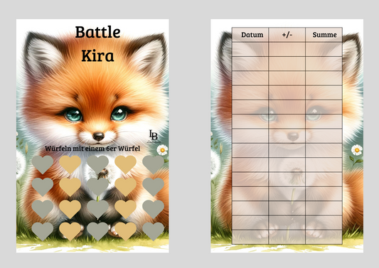 Einzelchallenge zum Abheften ,, 20 Wochen (Battle),,