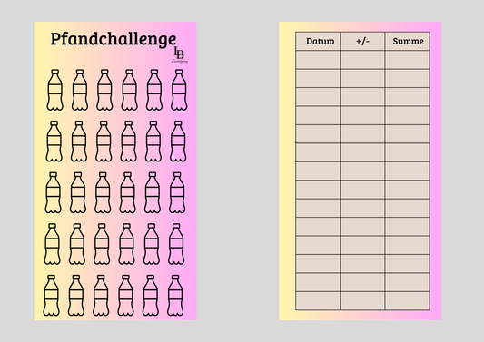 Einzelchallenge ,,Pfandchallenge,,