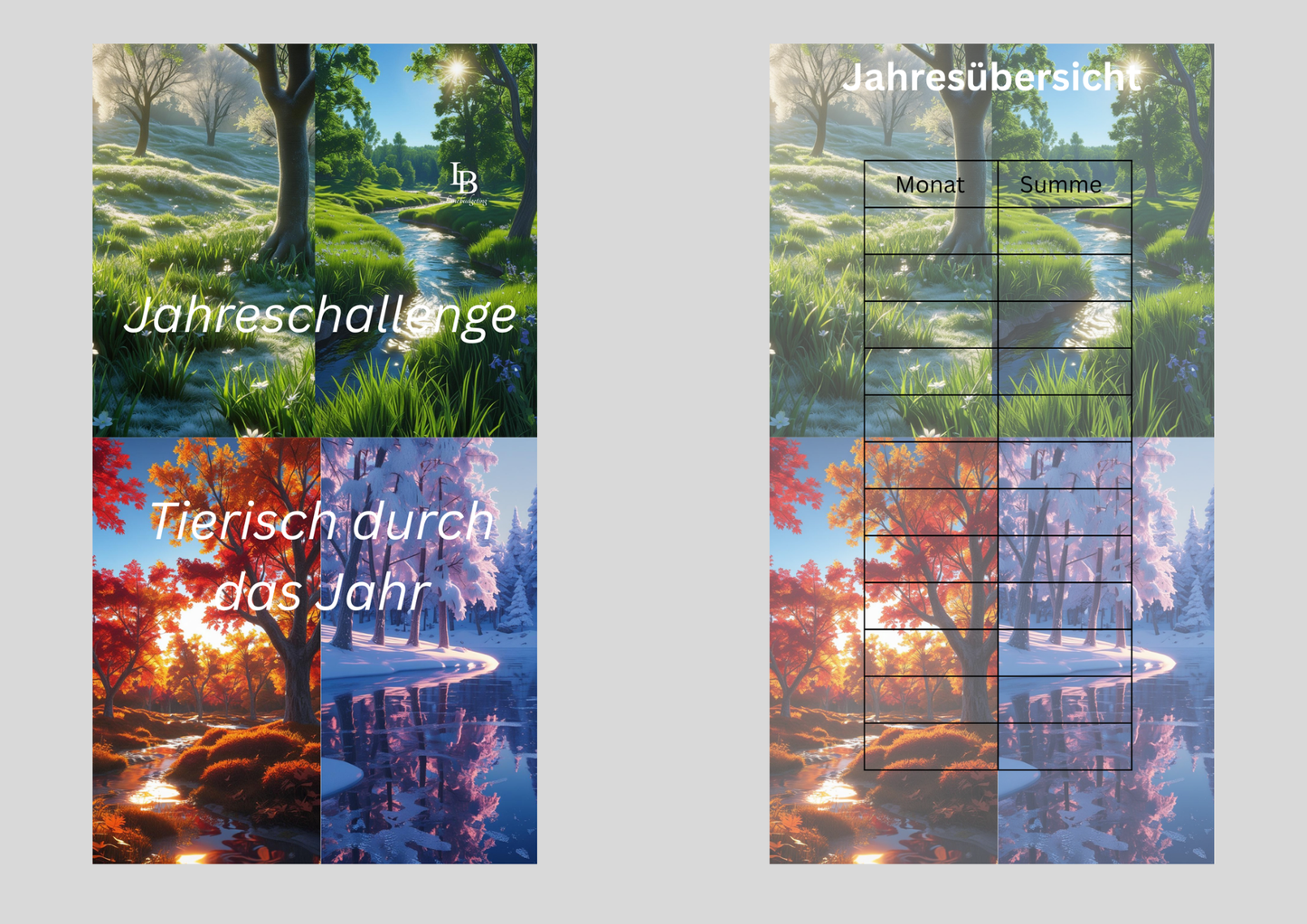 Jahreschallenge,,Tierisch durch das Jahr,,