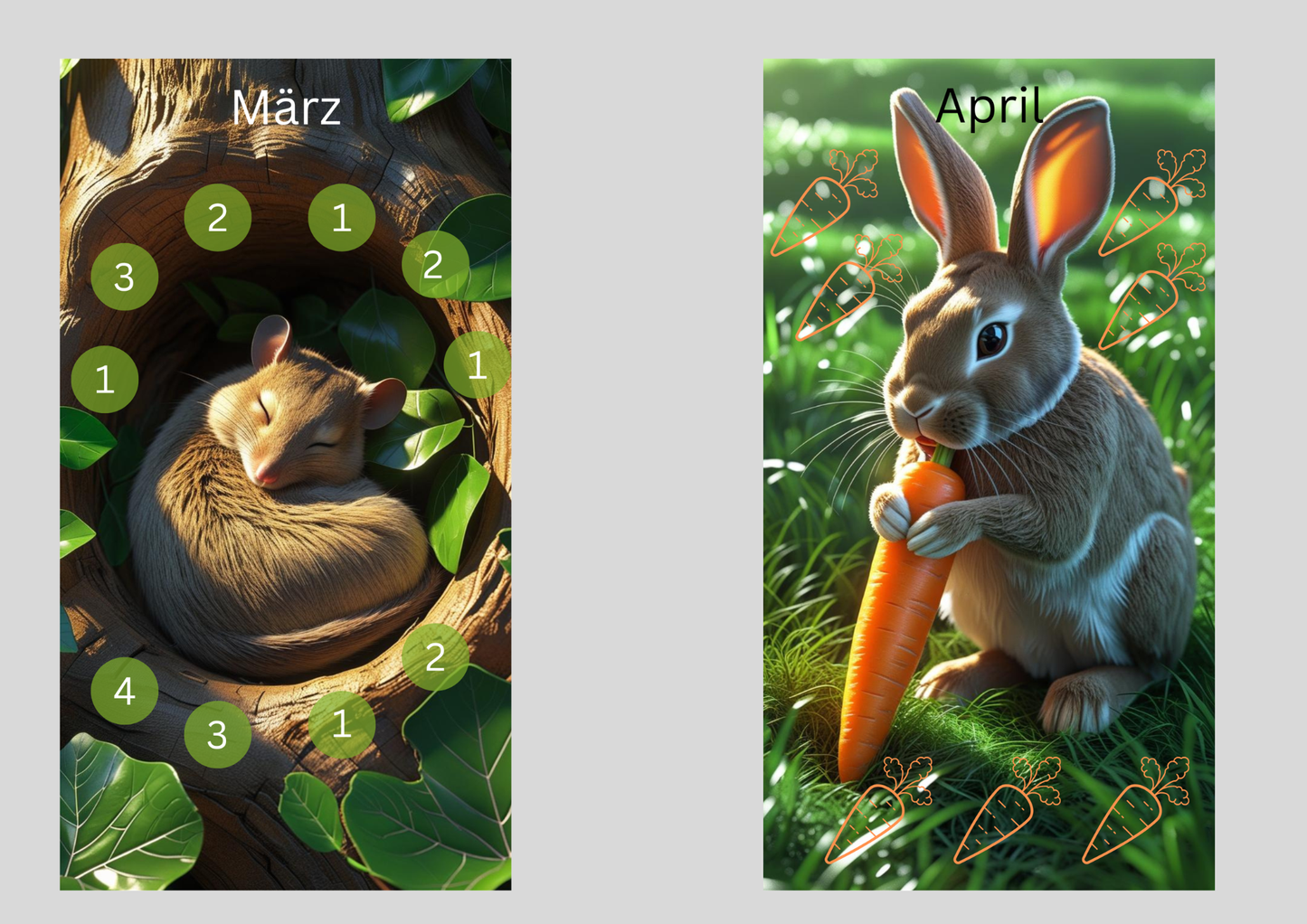 Jahreschallenge,,Tierisch durch das Jahr,,