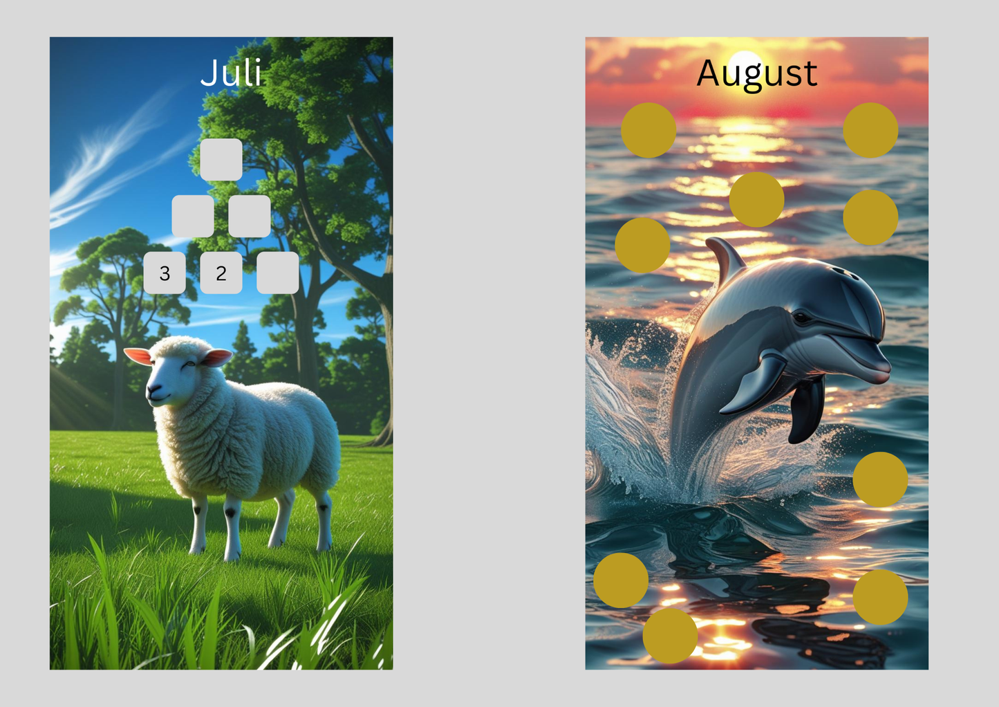 Jahreschallenge,,Tierisch durch das Jahr,,