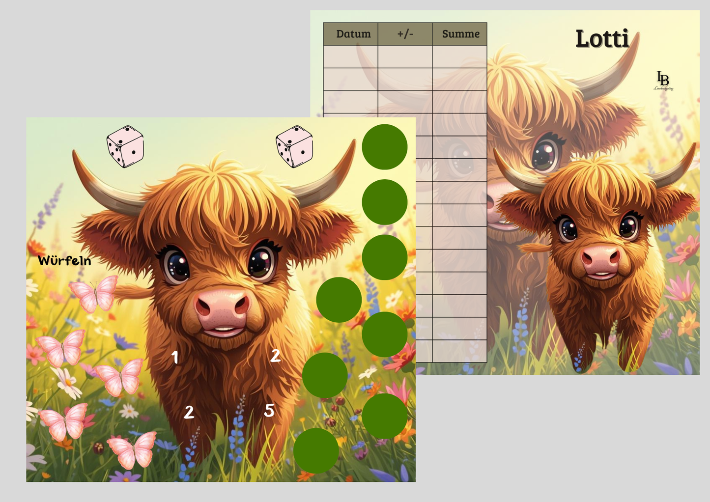 B-Ware 2er Klappkarte ,,Lotti,,